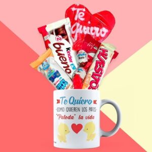 Taza enamorados te quiero patoda la vida