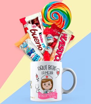 Taza cerámica rellena - Aquí bebe la mejor enfermera