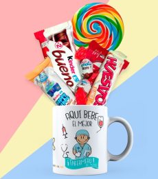 Taza cerámica rellena - Aquí bebe el mejor enfermero