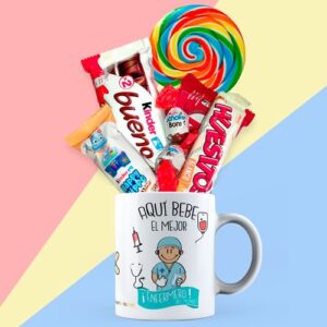 Taza cerámica rellena - Aquí bebe el mejor enfermero