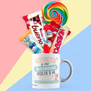 Taza cerámica rellena - Insúltame y me defenderé