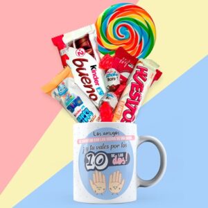 Taza cerámica rellena - Los amigos se cuentan