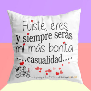 cojín para regalar el día de los enamorados