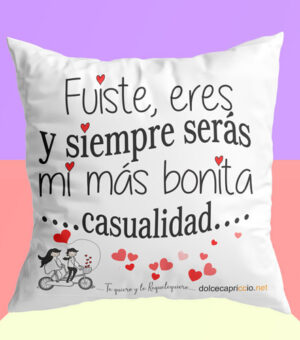 cojín para regalar el día de los enamorados