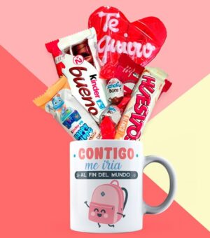 Taza contigo iría al fin del mundo