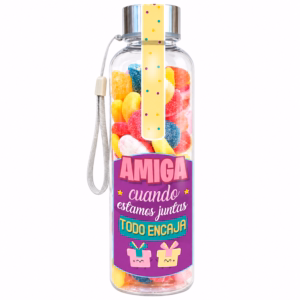 Bidón con chuches para amiga Todo Encaja