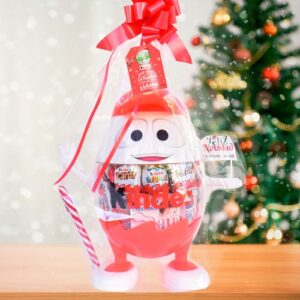 Muñeco Kinderino repleto de chocolates kinder y más.