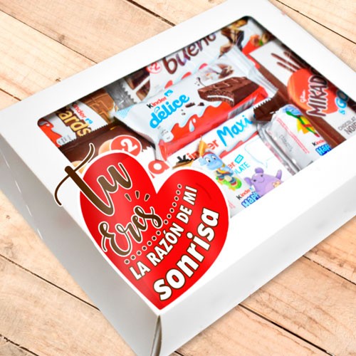 Caja de chocolates para San Valentín