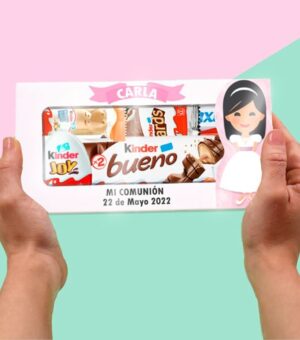 Caja para regalo mi primera comunión niña personalizada.