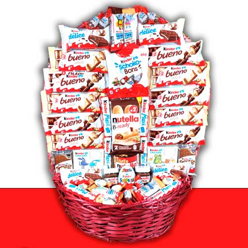 Cesta kinder para regalo