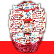 Mega cesta de chocolates Kinder, ideal para regalo
