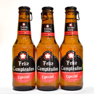 Pack 3 cervezas Feliz Cumpleaños.