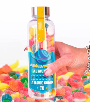 Botella con chuches daria la vuelta al mundo y no encontraría a nadie como tu.