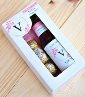 Regalo original para Bautizos. Cerveza y Bombones Ferrero Rocher.