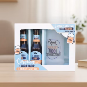 pack cerveza Día del Padre con jarra y 2 botellas en estuche