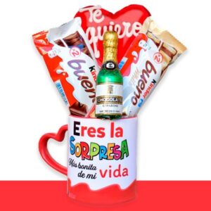 Taza para regalar a tu pareja. Eres la sorpresa más bonita d e mi vida.