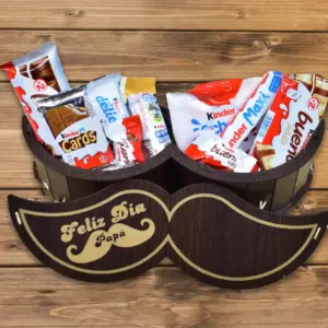 Bigote de madera caja superior