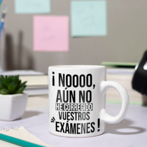 Regalo para un profe con toque de humor. Es una taza divertida.