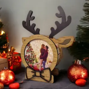 Regalo Original de Navidad: Reno de Madera Relleno de Bombones Lindor