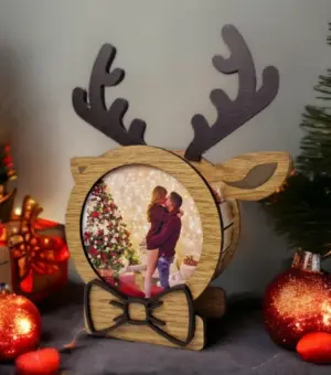 Regalo Original de Navidad: Reno de Madera Relleno de Bombones Lindor