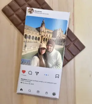 Tableta de chocolate personalizada