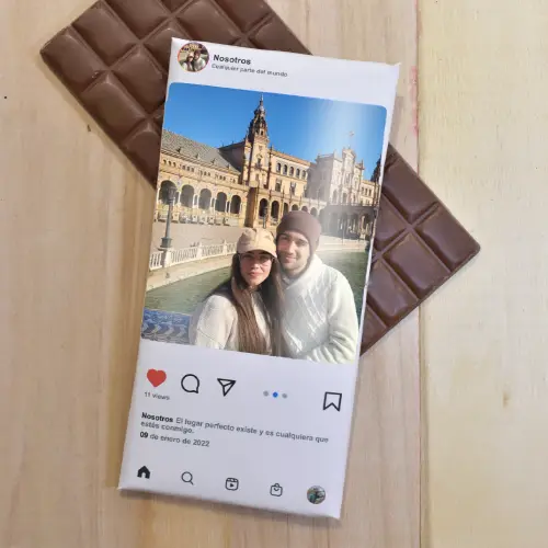 Tableta de chocolate personalizada