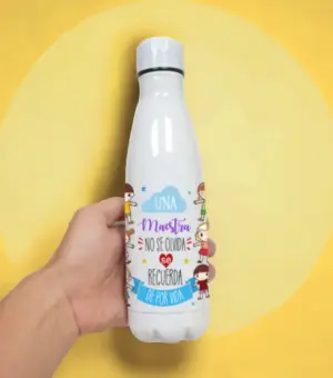 Botella regalo para seño