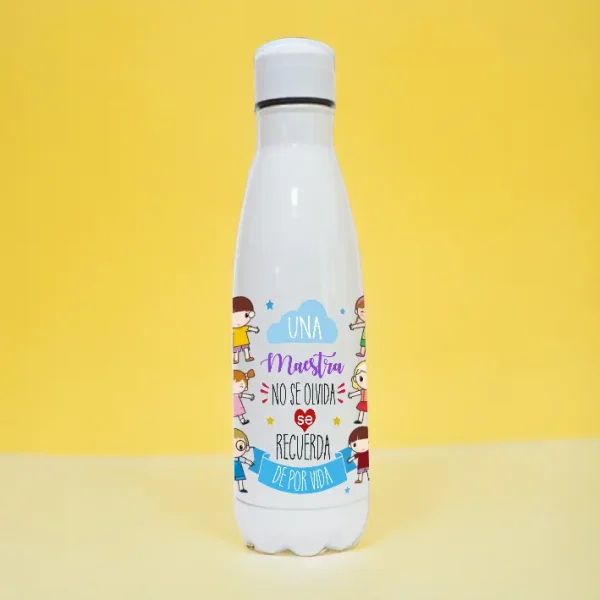 Botella regalo para seño