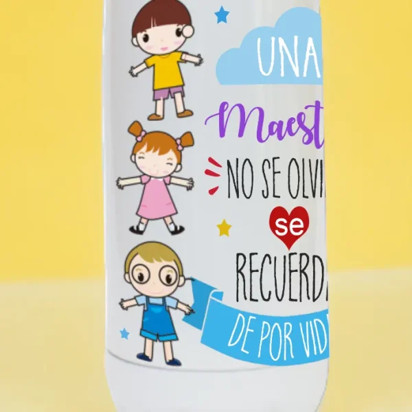 Botella regalo para seño
