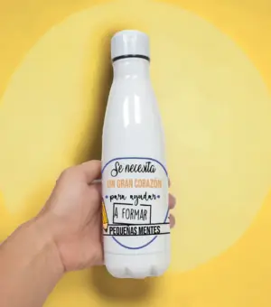Botella regalo para profesores