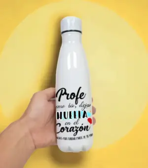 Botella regalo para profesores