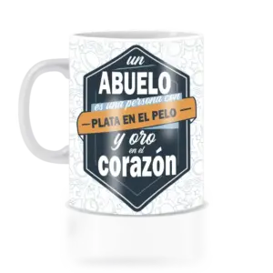 Abuelo oro en el pelo.