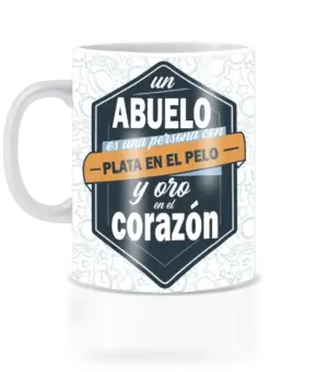 Abuelo oro en el pelo.