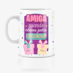 Taza cuando estamos juntas todo encaja