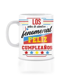 Taza diseño vintage para cumleaños