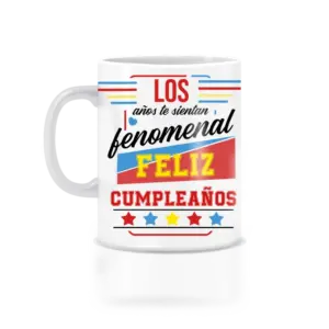 Taza diseño vintage para cumleaños