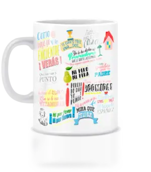 Tazas típicas con frases de madre.