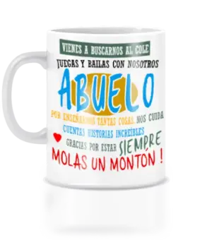 Taza abuelo vienes a vienes a buscarnos.