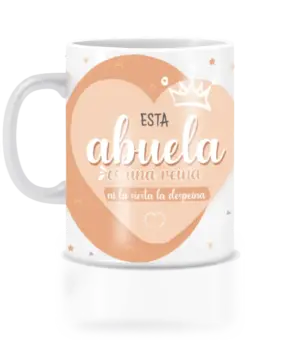 Taza esta abuela es una reina.