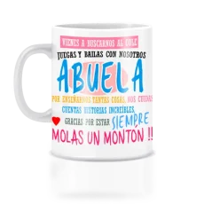 Taza para Abuela vienes a buscarno al cole