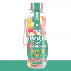 Botella profe vales millones con chuches