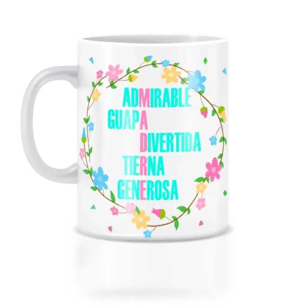 Taza admirable guapa divertida madre