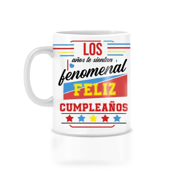 Taza diseño vintage para cumleaños