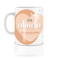 Taza esta abuela es una reina.