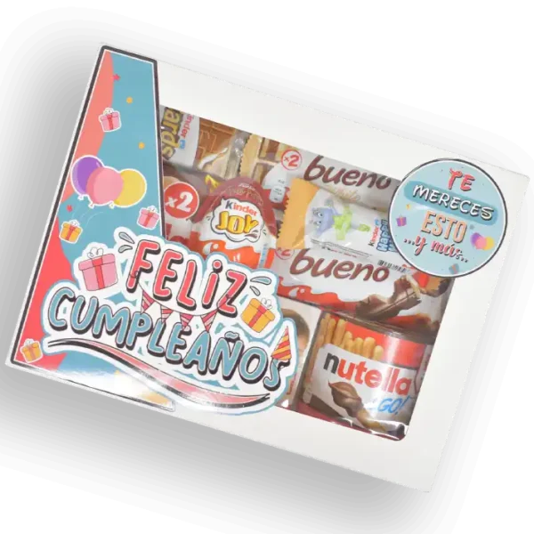 Caja llena de chocolates Kinder