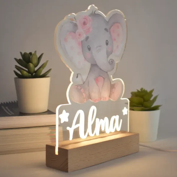 Lampara Elefante para regalar a un bebé