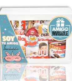 Estuche de chocolates para amigo invisible