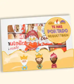 Caja de chocolates de Reyes Magos decorada para regalar