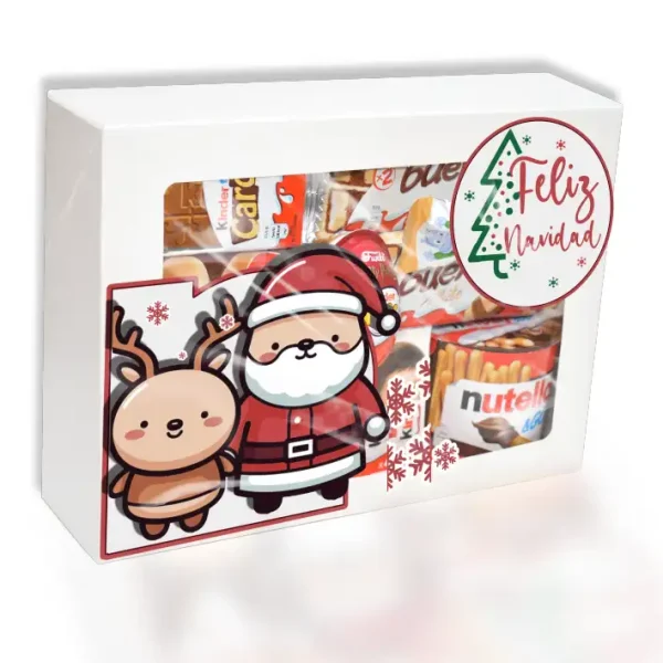 Estuche navideño con chocolates Kinder, Nutella, Kit Kat y otros