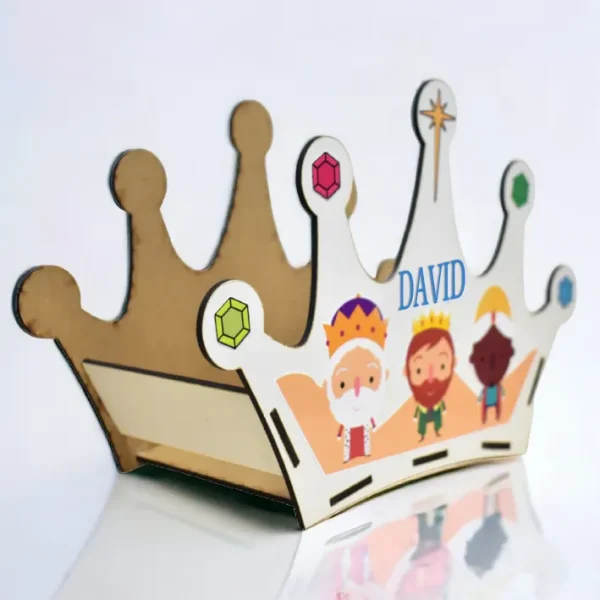 Corona de Reyes Magos Personalizada con chuches - Imagen 3